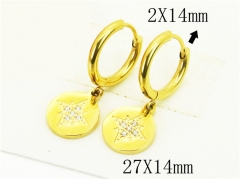 HY Wholesale Earrings 316L Stainless Steel Earrings-HY06E0350PA