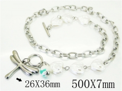 HY Wholesale Necklaces Stainless Steel 316L Jewelry Necklaces-HY21N0147HMQ