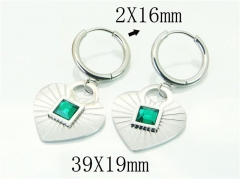 HY Wholesale Earrings 316L Stainless Steel Earrings-HY80E0677MZ