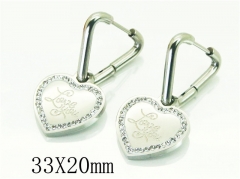 HY Wholesale Earrings 316L Stainless Steel Earrings-HY80E0683ND