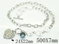HY Wholesale Necklaces Stainless Steel 316L Jewelry Necklaces-HY21N0150HMR
