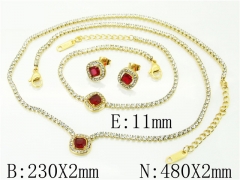 HY Wholesale Jewelry 316L Stainless Steel Earrings Necklace Jewelry Set-HY59S2414II5