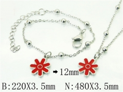 HY Wholesale Stainless Steel 316L Necklaces Bracelets Sets-HY91S1412HFF