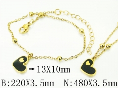 HY Wholesale Stainless Steel 316L Necklaces Bracelets Sets-HY91S1445HIA