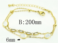 HY Wholesale Bracelets 316L Stainless Steel Jewelry Bracelets-HY32B0743HEL