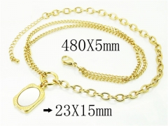 HY Wholesale Necklaces Stainless Steel 316L Jewelry Necklaces-HY59N0274PL
