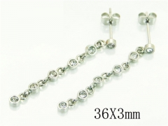 HY Wholesale Earrings 316L Stainless Steel Earrings-HY06E0343NR