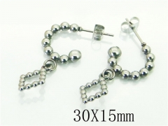 HY Wholesale Earrings 316L Stainless Steel Earrings-HY70E1184LW