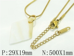 HY Wholesale Necklaces Stainless Steel 316L Jewelry Necklaces-HY59N0248MLV