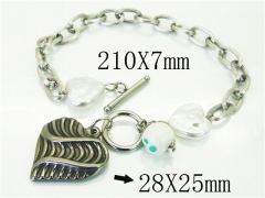 HY Wholesale Bracelets 316L Stainless Steel Jewelry Bracelets-HY21B0520HKG