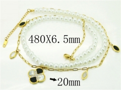 HY Wholesale Necklaces Stainless Steel 316L Jewelry Necklaces-HY80N0625PL