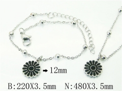 HY Wholesale Stainless Steel 316L Necklaces Bracelets Sets-HY91S1419HAA