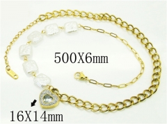 HY Wholesale Necklaces Stainless Steel 316L Jewelry Necklaces-HY80N0617PX