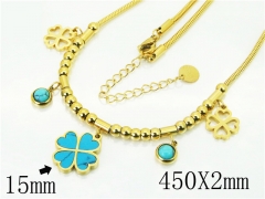 HY Wholesale Necklaces Stainless Steel 316L Jewelry Necklaces-HY32N0812HJF