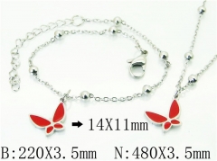 HY Wholesale Stainless Steel 316L Necklaces Bracelets Sets-HY91S1427HWW