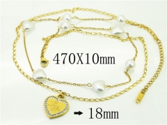 HY Wholesale Necklaces Stainless Steel 316L Jewelry Necklaces-HY80N0624PR