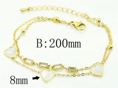 HY Wholesale Bracelets 316L Stainless Steel Jewelry Bracelets-HY32B0741HSL