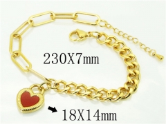 HY Wholesale Bracelets 316L Stainless Steel Jewelry Bracelets-HY59B0259O5