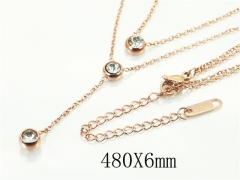 HY Wholesale Necklaces Stainless Steel 316L Jewelry Necklaces-HY19N0460PS