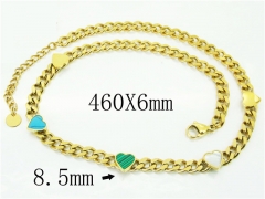 HY Wholesale Necklaces Stainless Steel 316L Jewelry Necklaces-HY32N0807HHF