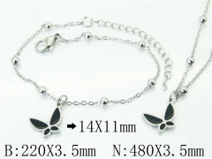 HY Wholesale Stainless Steel 316L Necklaces Bracelets Sets-HY91S1425HZZ