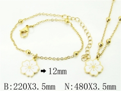 HY Wholesale Stainless Steel 316L Necklaces Bracelets Sets-HY91S1437HIE