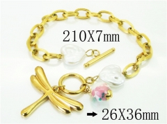 HY Wholesale Bracelets 316L Stainless Steel Jewelry Bracelets-HY21B0532HMT