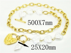 HY Wholesale Necklaces Stainless Steel 316L Jewelry Necklaces-HY21N0170HOE