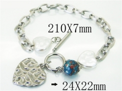HY Wholesale Bracelets 316L Stainless Steel Jewelry Bracelets-HY21B0522HKE