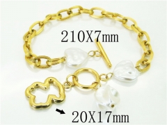 HY Wholesale Bracelets 316L Stainless Steel Jewelry Bracelets-HY21B0541HMR