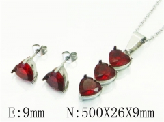 HY Wholesale Jewelry 316L Stainless Steel Earrings Necklace Jewelry Set-HY59S2402HFF