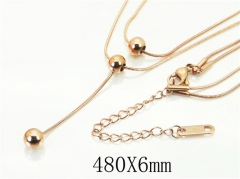 HY Wholesale Necklaces Stainless Steel 316L Jewelry Necklaces-HY19N0457PV