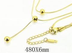 HY Wholesale Necklaces Stainless Steel 316L Jewelry Necklaces-HY19N0456PX