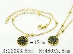 HY Wholesale Stainless Steel 316L Necklaces Bracelets Sets-HY91S1442HIE