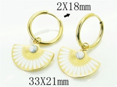 HY Wholesale Earrings 316L Stainless Steel Earrings-HY32E0383HJE