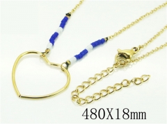HY Wholesale Necklaces Stainless Steel 316L Jewelry Necklaces-HY51N0047HFF