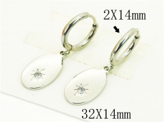 HY Wholesale Earrings 316L Stainless Steel Earrings-HY06E0347MX