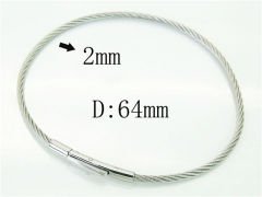 HY Wholesale Bangles Jewelry Stainless Steel 316L Fashion Bangle-HY51B0256HIX