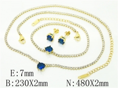 HY Wholesale Jewelry 316L Stainless Steel Earrings Necklace Jewelry Set-HY59S2477I2L