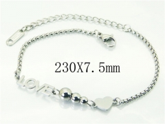 HY Wholesale Bracelets 316L Stainless Steel Jewelry Bracelets-HY19B1066OX