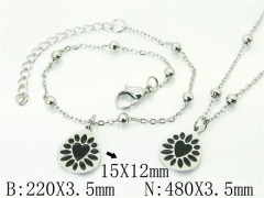 HY Wholesale Stainless Steel 316L Necklaces Bracelets Sets-HY91S1416HWW