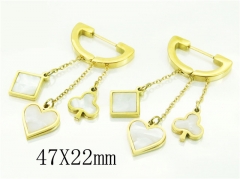 HY Wholesale Earrings 316L Stainless Steel Earrings-HY80E0687OL
