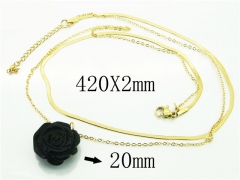 HY Wholesale Necklaces Stainless Steel 316L Jewelry Necklaces-HY92N0465HMD