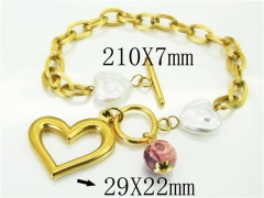HY Wholesale Bracelets 316L Stainless Steel Jewelry Bracelets-HY21B0534HMT