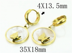 HY Wholesale Earrings 316L Stainless Steel Earrings-HY80E0664ND