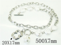 HY Wholesale Necklaces Stainless Steel 316L Jewelry Necklaces-HY21N0156HMX