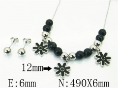 HY Wholesale Jewelry 316L Stainless Steel Earrings Necklace Jewelry Set-HY91S1371HHZ
