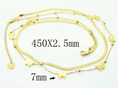 HY Wholesale Necklaces Stainless Steel 316L Jewelry Necklaces-HY32N0818HJR