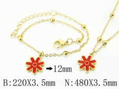 HY Wholesale Stainless Steel 316L Necklaces Bracelets Sets-HY91S1435HIY