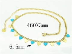 HY Wholesale Necklaces Stainless Steel 316L Jewelry Necklaces-HY32N0834HKL